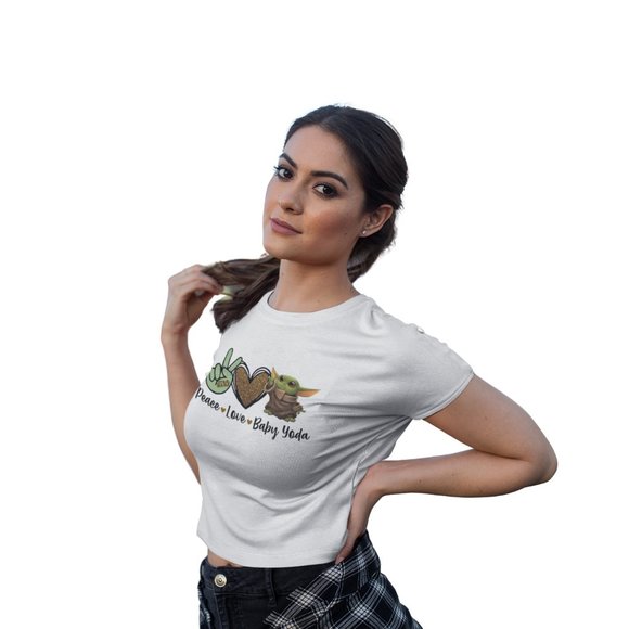 Peace Love Baby Yoda Tee - Picture 3 of 5